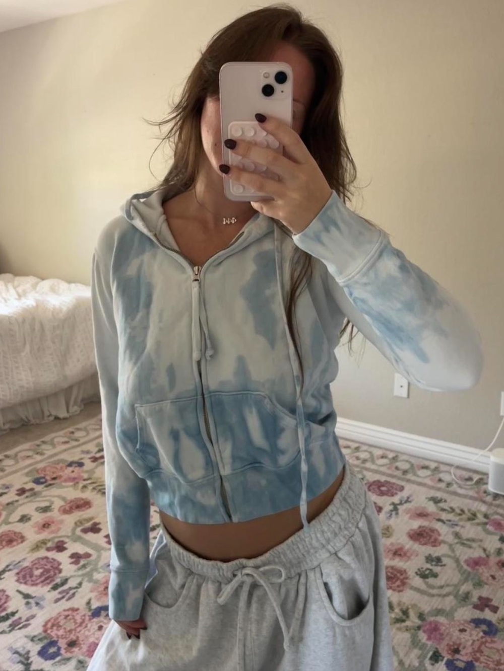 NILI LOTAN Tie Dye Zip Up